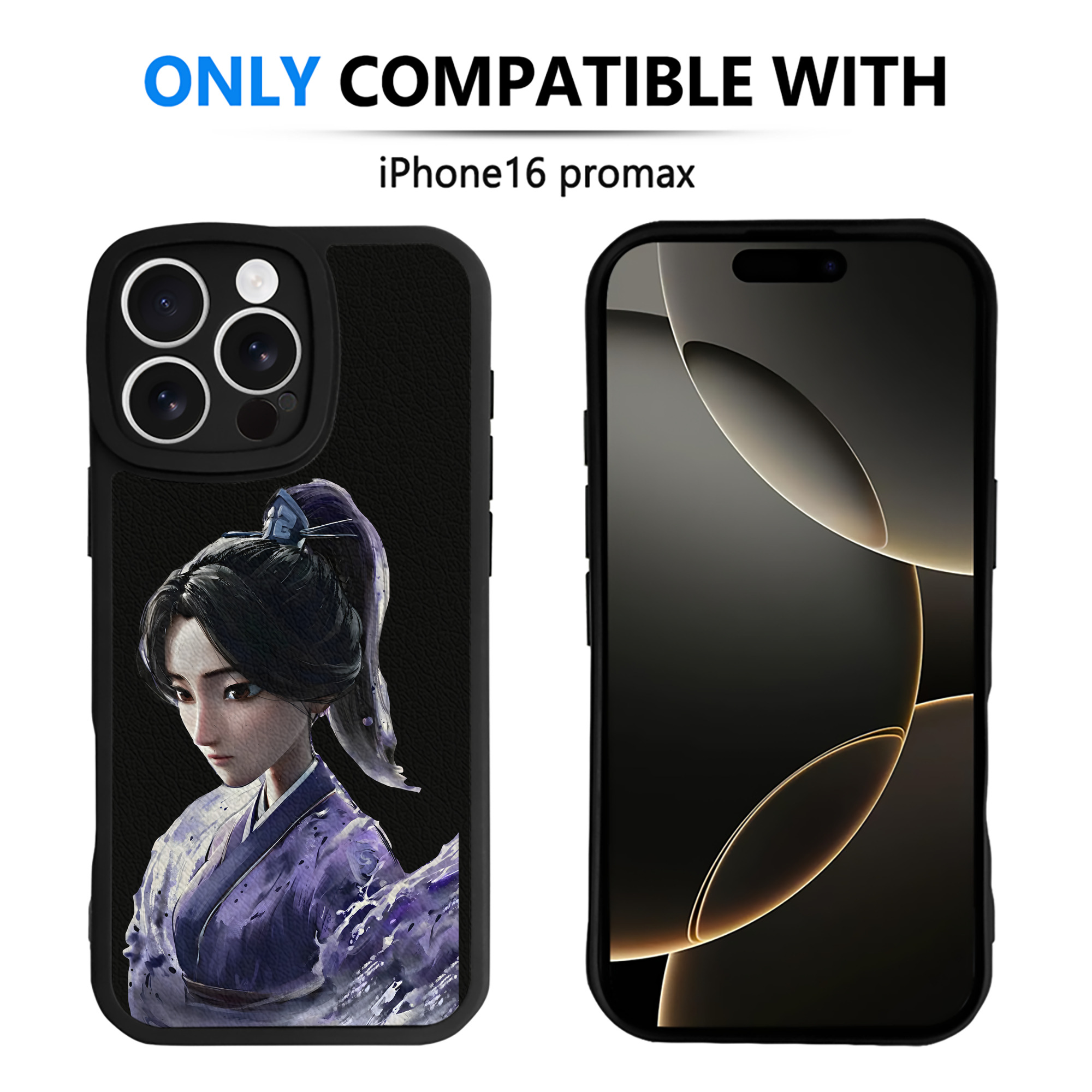 （画像用） Ne Zha 2 ナタ 魔童の大暴れ 【iPhone 16シリーズ対応】シリコンスマホケース（レザー調） 材質：シリコン